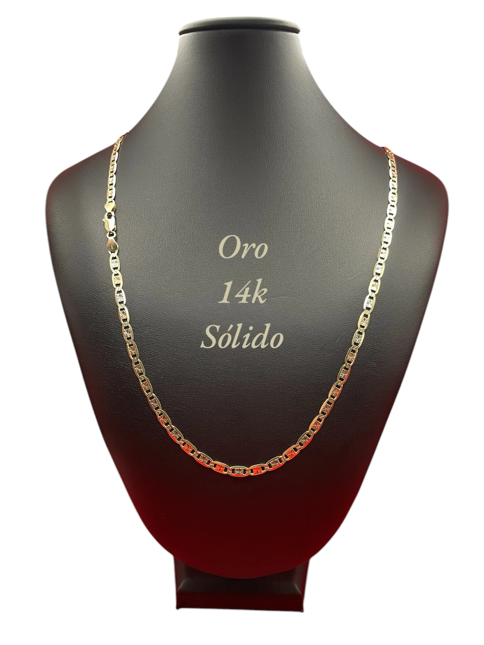 Collar de oro macizo de 14k