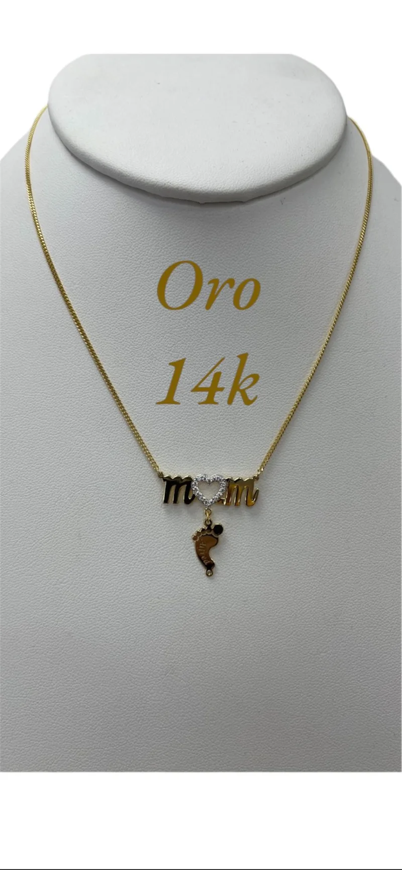 Foot necklace, 14k gold