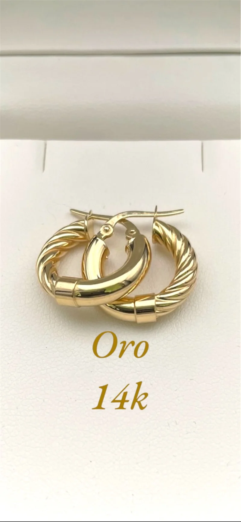 14k yellow gold earrings
